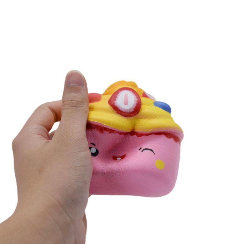Lassú Visszapattanó Pu Squeezetoys Szimuláció Rajzfilm Fánktorta Fagylaltok Nyomásmentesítő Squishy Játékok Szín Véletlenszerű