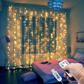 Led-es Függönyfüzér Usb-füzér Tündérünnep Távirányítóval