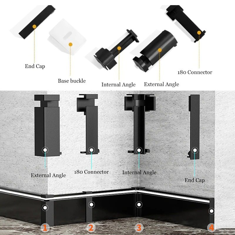 Led Szalagos Alumínium Profil Alaplap Háttérvilágítással. Csatorna Fali Szegélyléc Bar Light