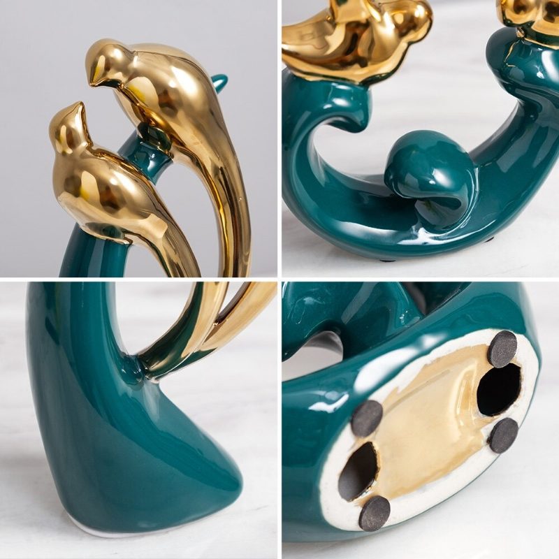 Madár Szerelem Szobor Modern Absztrakt Design