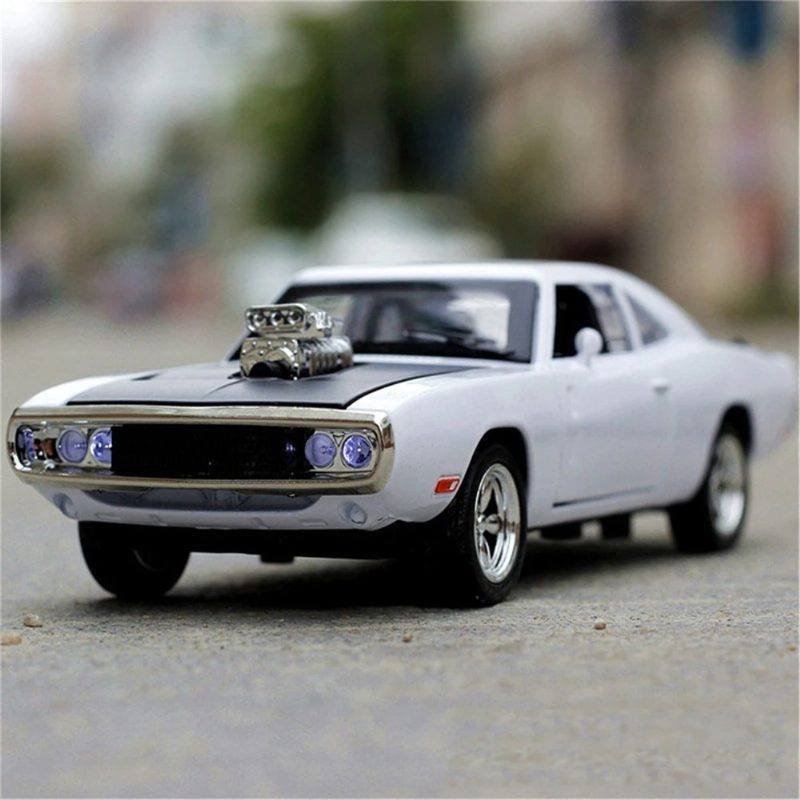 Ötvözetből Készült Sportkocsi Dodge Charger Fast&furious Open Doors Sound Lights