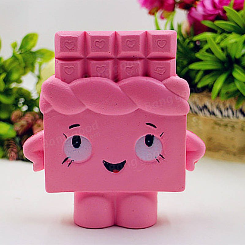 Pu Szimuláció Csokoládé Emberi Játék Squishy - Nyomáscsökkentő Játékok Véletlenszerű Színben