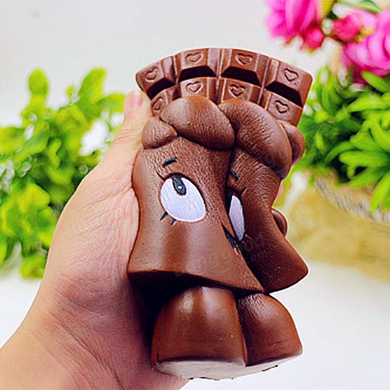 Pu Szimuláció Csokoládé Emberi Játék Squishy - Nyomáscsökkentő Játékok Véletlenszerű Színben