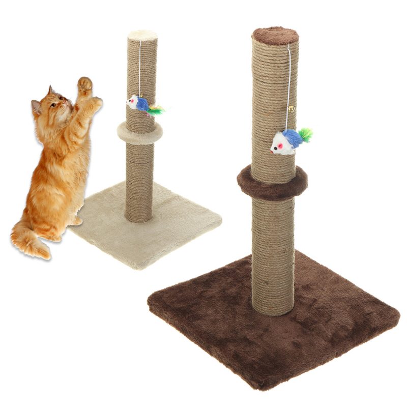 Macskakarcolóoszlop Macska Interaktív Játékok Játékkal Cat Scratch Post Macskák Kiscicák Kenderkötél Macskakaparó