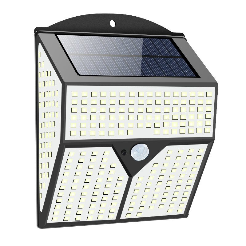 1/2db 436led Napelemes Fény Infravörös Mozgásérzékelő Kerti Biztonsági Fali Lámpa Új
