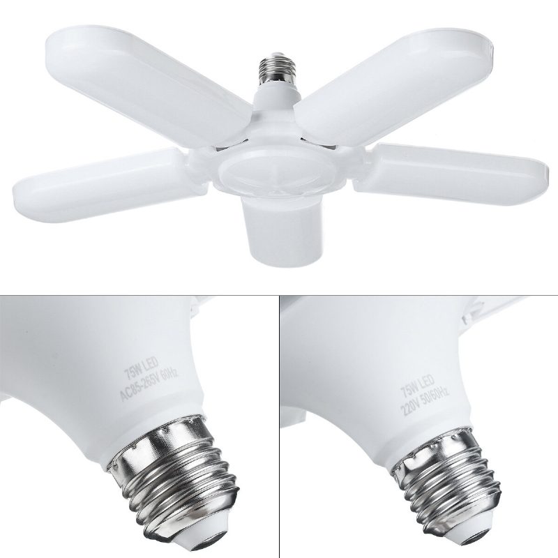 1/3/5db 75w E27 Led Izzó Deformálható Mennyezeti Garázs Lámpatest Műhely Otthoni Ac85-265v Ac165-265v