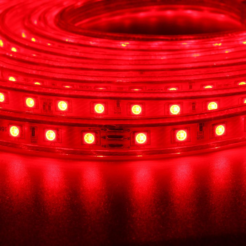 10/15m Smd5050 Led Rgb Rugalmas Kötél Kültéri Vízálló Szalaglámpa + Dugó + Távirányító Ac110v