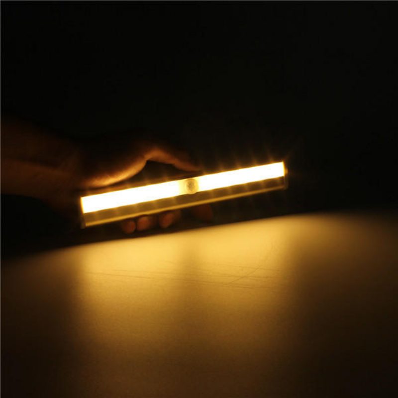 10 Led-es Szekrénylámpa Pir Emberi Test Mozgásérzékelő Lámpa Szekrény Led Éjszakai Fény Led Szalag 6v