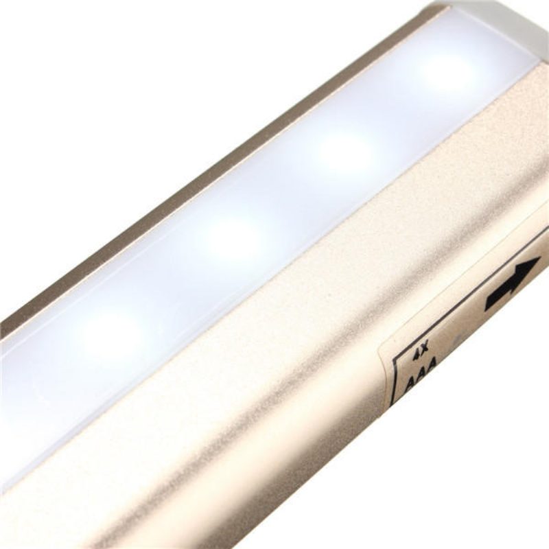 10 Led-es Szekrénylámpa Pir Emberi Test Mozgásérzékelő Lámpa Szekrény Led Éjszakai Fény Led Szalag 6v