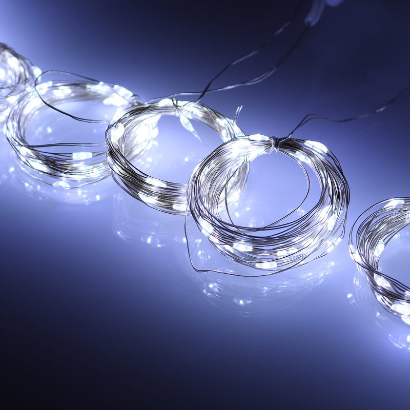 100/200/300 Led-es Ablakfüggöny Lámpák Usb Vízálló Tündérfüzér Fények Dekoratív Karácsonyi Csillogó Hálószoba Bulikhoz Esküvői Háttér Terasz És Fali Dekoráció - 8 Mód Kampóval