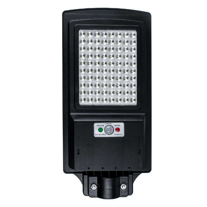 100 W Led Napelemes Utcai Világítás Mozgásérzékelő Táppanel Fali Lámpa Kültéri Kerti Ip65 Dekorral Távirányítóval