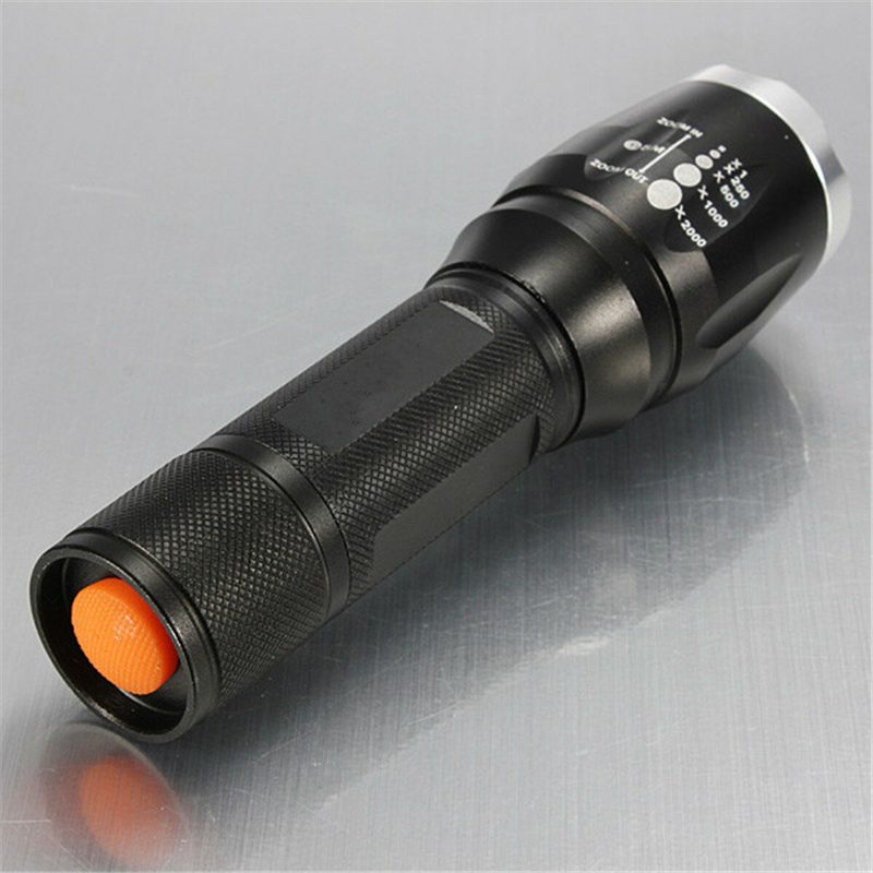 1000 Lumenes Tactical Elfeland T6 Led-es Nagyítható Zseblámpa
