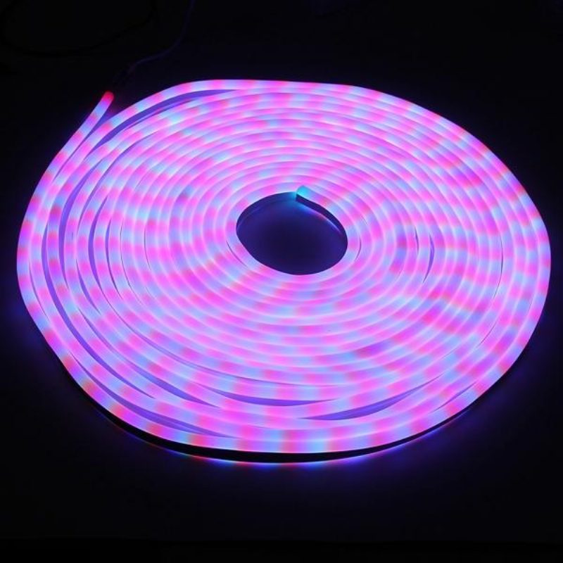 10m 2835 Led Rugalmas Neon Kötélcsíkos Karácsonyi Lámpa Kültéri Vízálló 110v