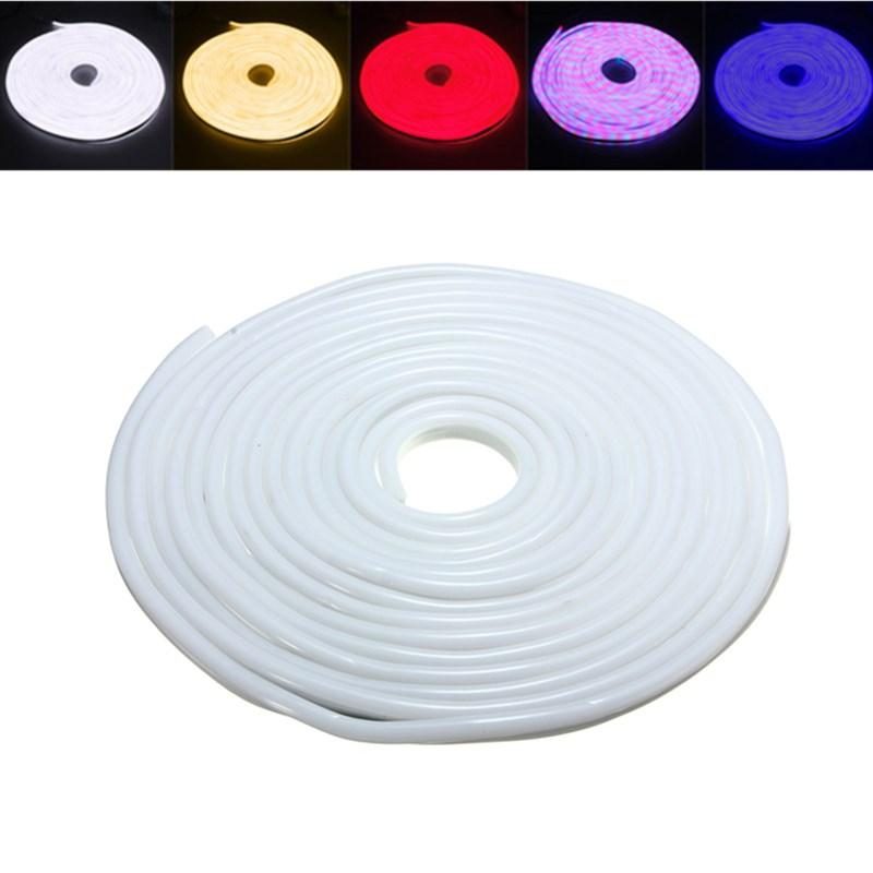 10m 2835 Led Rugalmas Neon Kötélcsíkos Karácsonyi Lámpa Kültéri Vízálló 110v