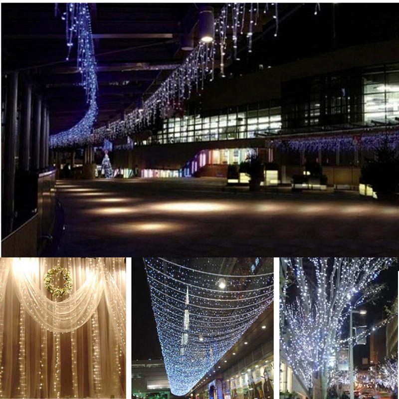 10x3m Kültéri 1000 Led Függöny Karácsonyi Tündér Fényfüzér Esküvői Ünnepi Dekor Ac220v