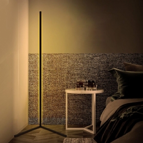 1.1/1.4/1.6 M Led Sarok Állólámpa Meleg Fehér Fekete Ház Nem Villog