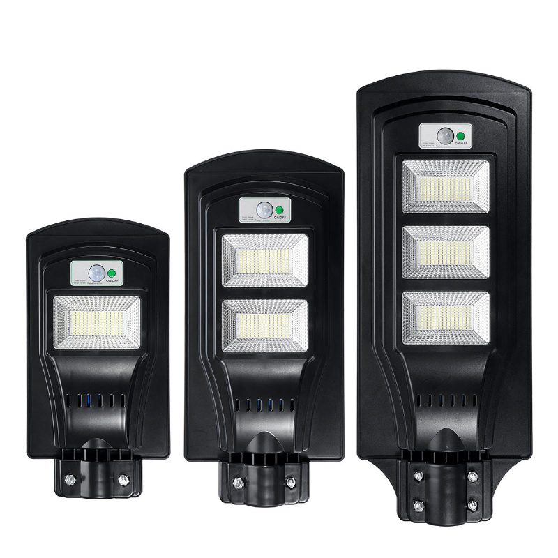 117/234/351 Led Napelemes Utcai Lámpa Pir Mozgásérzékelős Kültéri Távirányítóval