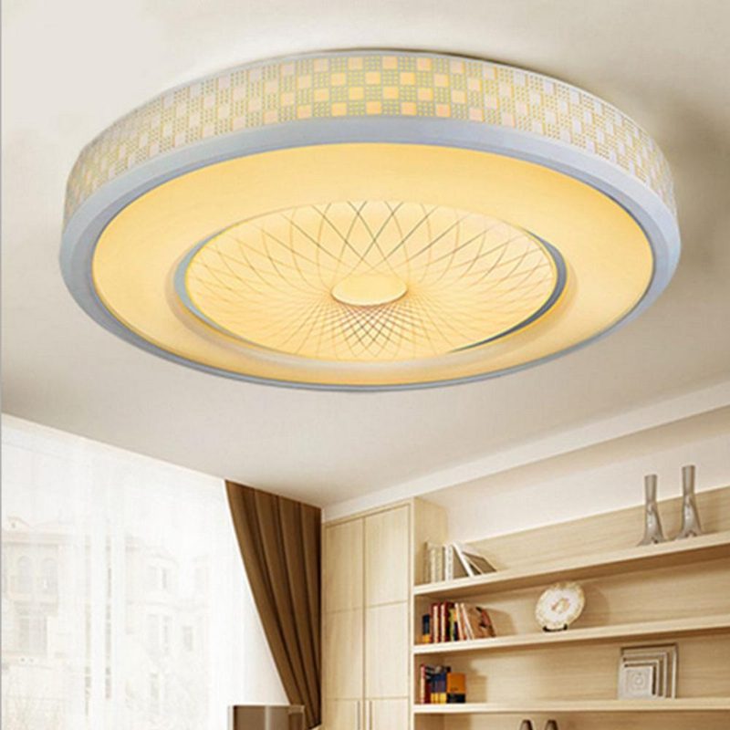 12 W 24 Led Fényes Kerek Mennyezeti Lámpa Modern Luxus Süllyesztett Akril