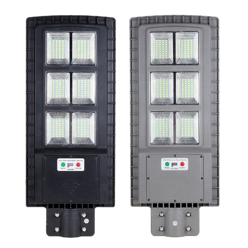 120 W 240 Led Napelemes Utcai Lámpa Pir Mozgásérzékelős Fali Időzítő Távirányítóval