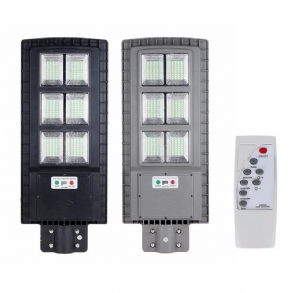 120 W 240 Led Napelemes Utcai Lámpa Pir Mozgásérzékelős Fali Időzítő Távirányítóval
