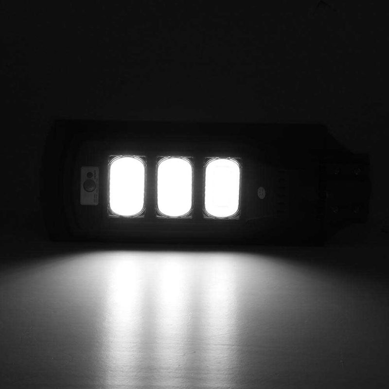 120 W Szuperfényes Kültéri Led Napelemes Fényvezérlő Pir Mozgásérzékelő Wall Street Light Kerti Udvari Fedélzeti Lámpa