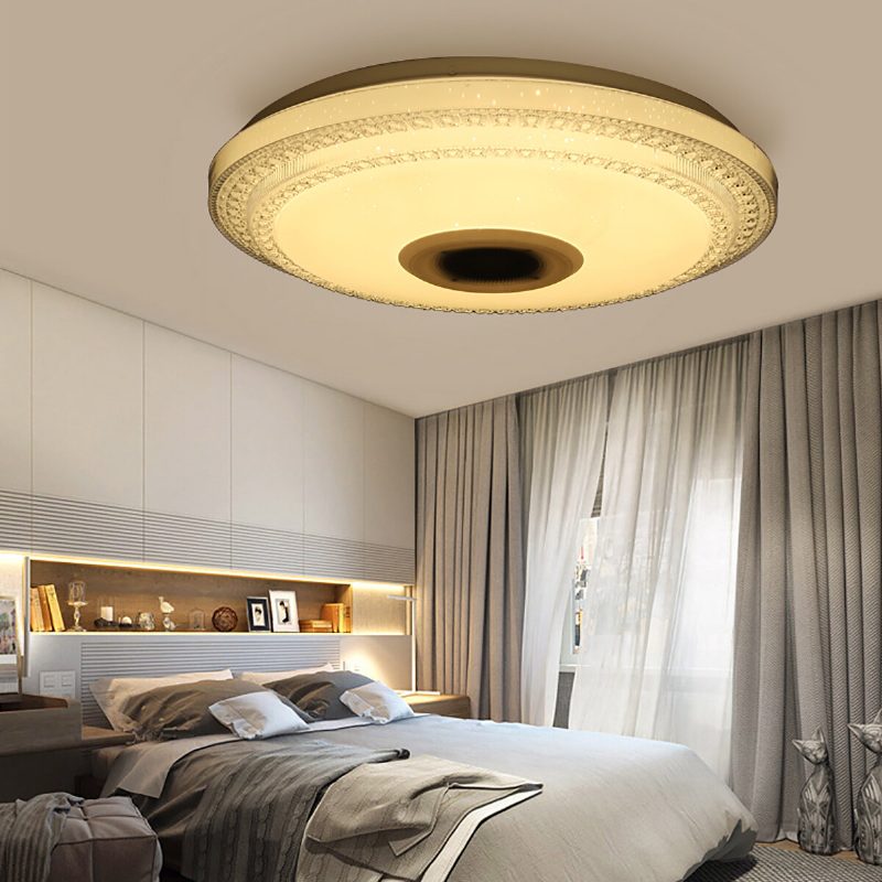 120w/200w Bluetooth Led Mennyezeti Lámpa Rgb Zenei Hangszóró Szabályozható App Távirányító