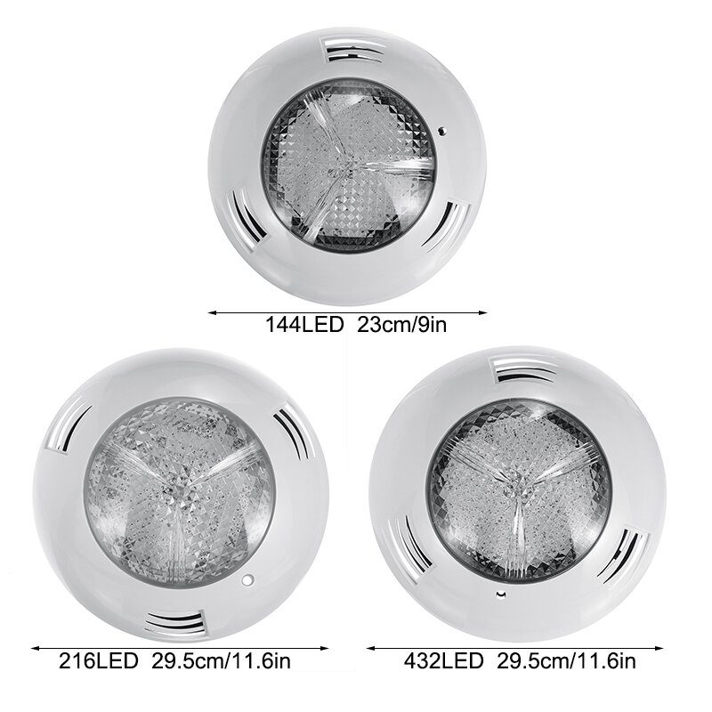 12v 114/216/432led Rgb Víz Alatti Úszómedence Világítás Ip68 Távirányítós Szökőkút Víz Lámpa