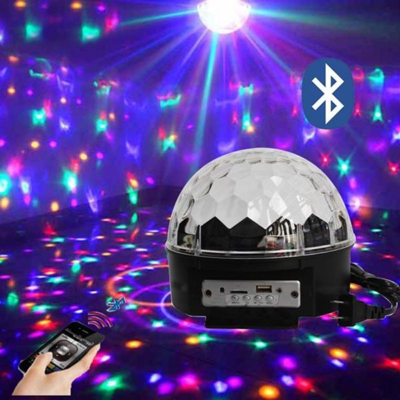 12w Bluetooth Hangvezérlés Led Magic Ball Stage Lámpa Színes Mp3 Disco Távirányítóval
