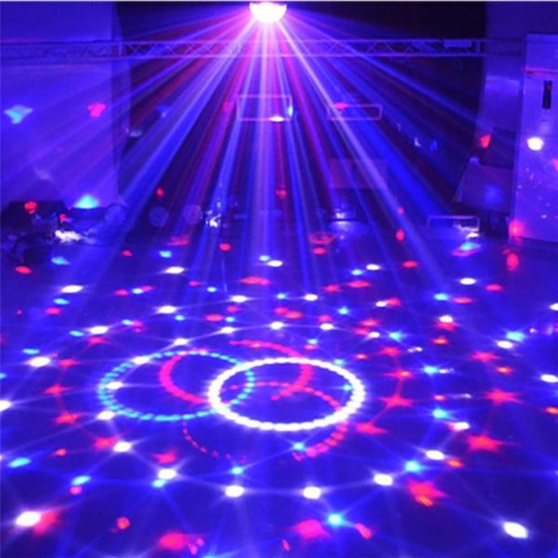 12w Bluetooth Hangvezérlés Led Magic Ball Stage Lámpa Színes Mp3 Disco Távirányítóval