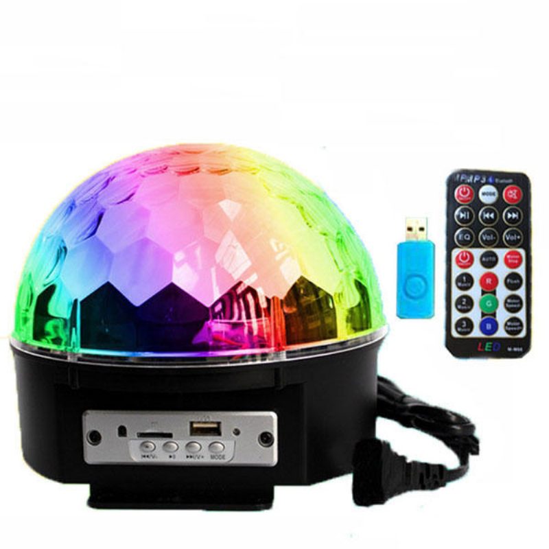 12w Bluetooth Hangvezérlés Led Magic Ball Stage Lámpa Színes Mp3 Disco Távirányítóval