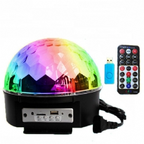 12w Bluetooth Hangvezérlés Led Magic Ball Stage Lámpa Színes Mp3 Disco Távirányítóval