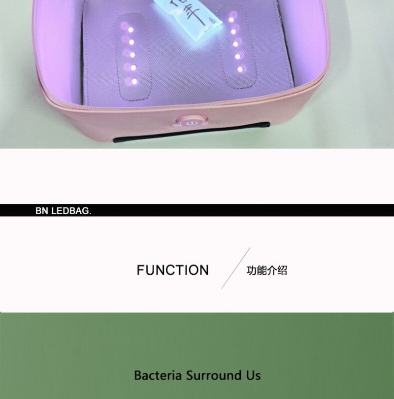 13 Led Lámpás Uv Fertőtlenítő Csomag Hordozható Led Ultraibolya Fény Anion Sterilizáló Doboz