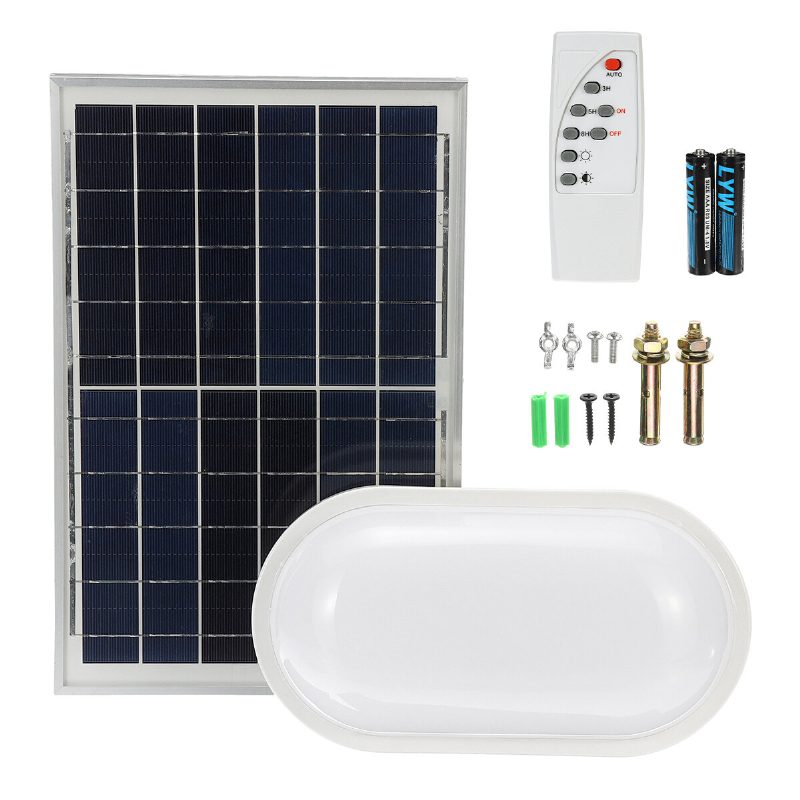 15 W/25 W Napelemes Led Mennyezeti Lámpa Lágy Fényhatású Ovális Izzós Vízálló Garázs 2