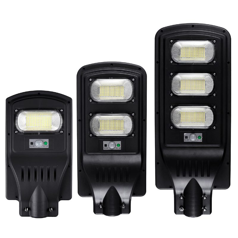 150/300/450 Led Napelemes Utcai Fény Mozgásérzékelő Kültéri Udvari Fali Lámpa + Távirányító