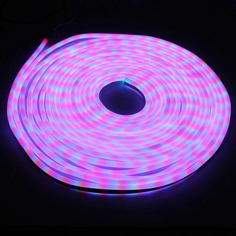 15m 2835 Led Rugalmas Neon Kötélcsíkos Karácsonyi Lámpa Kültéri Vízálló 110v