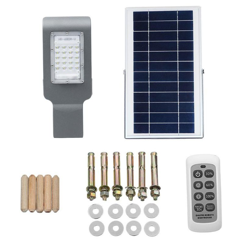 20 W Vízálló 20 Led-es Napelemes Lámpa Hosszú Rúdfénnyel/távirányítós Utcai Világítás Kültéri Használatra