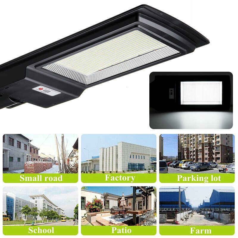 2000w/3500w Led Napelemes Utcai Lámpa Pir Mozgásérzékelős Kültéri Fali + Távirányító