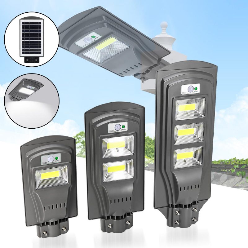 20w 40w 60w Napenergiával Működő Pir Mozgásérzékelő Utcai Lámpa Kültéri Kerti Udvari Világítás