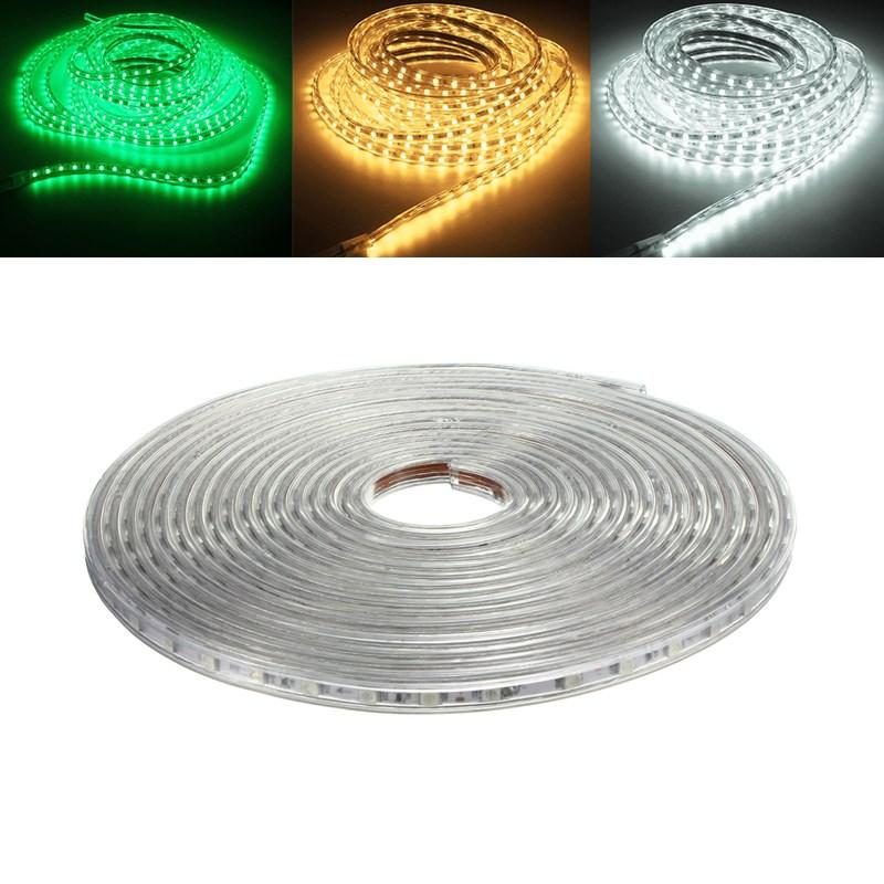 220v 9m 5050 Led Smd Kültéri Vízálló Rugalmas Szalag Kötélszalag Könnyű Karácsonyi