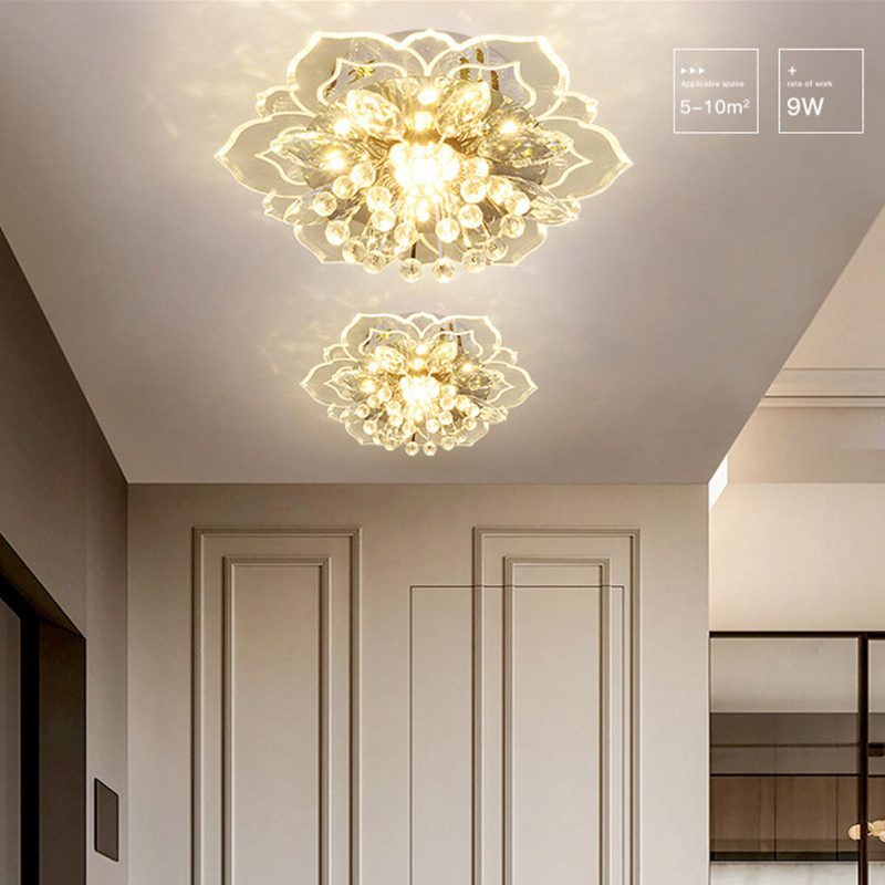 220v Crystal Led Mennyezeti Lámpatest Függeszték Modern Lámpa Otthon Szoba Világítás