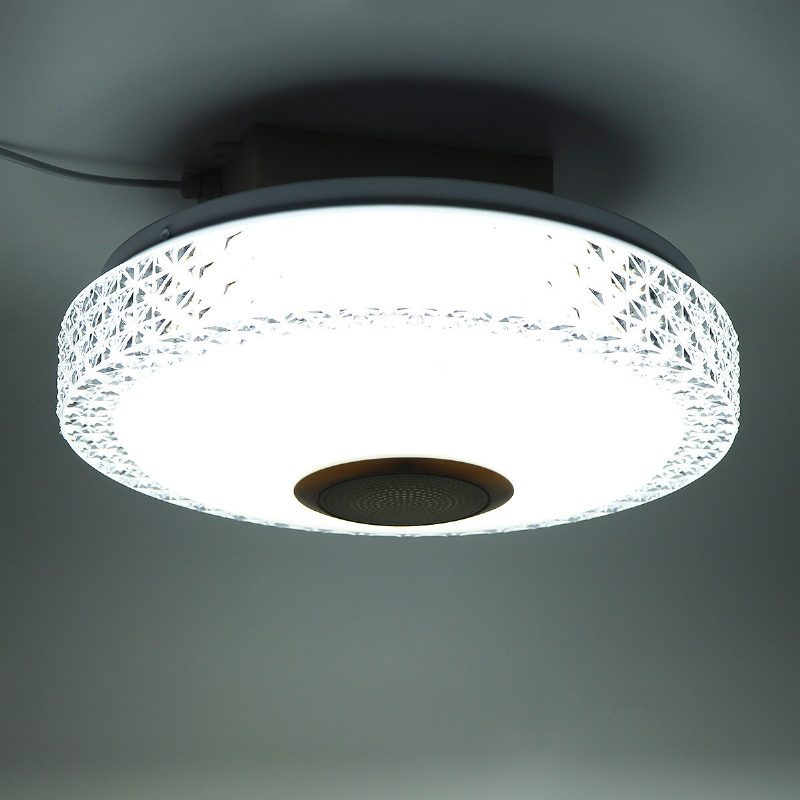 220v Rgb Led Zene Mennyezeti Lámpa Szabályozható Bluetooth App+távirányító Konyha Hálószoba