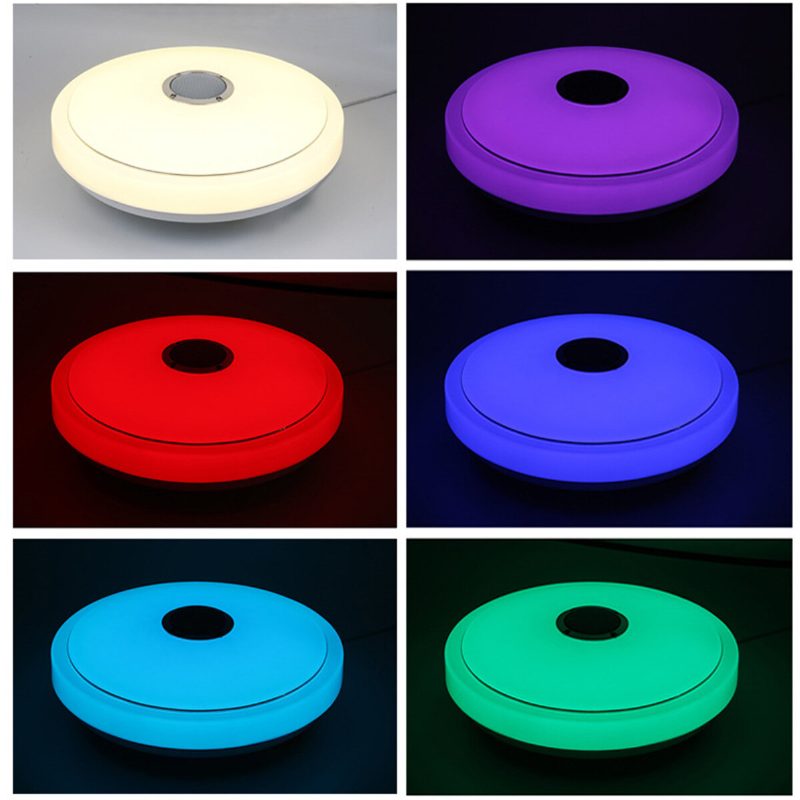24/36/60w Smart Led Mennyezeti Lámpa Rgb Bluetooth App Zenei Hangszóró Szabályozható 110-220v