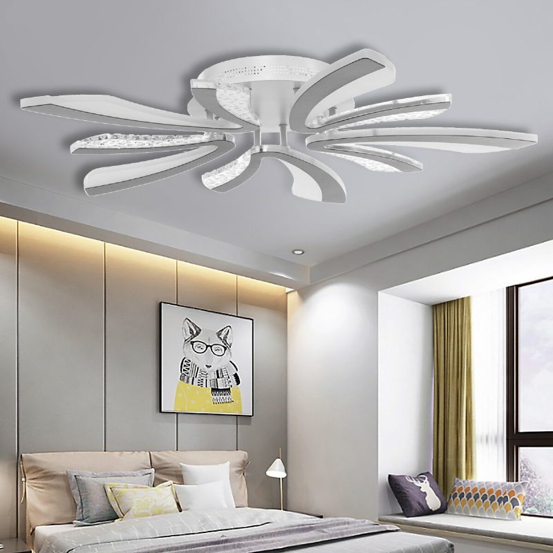 24/40w 85v-265v Led Mennyezeti Függőlámpa Fényerőszabályzó Távirányítós Előszoba Nappali Lámpatest Dekor