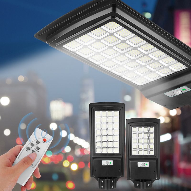 240/560led Napelemes Utcai Fali Lámpa Ip65 Vízálló Pir Mozgásérzékelős Kültéri Kertben
