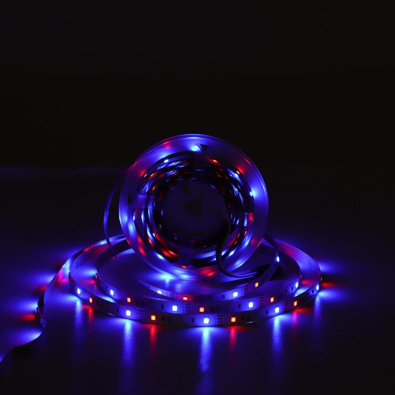 2x5m 2835 Smd Nem Vízálló Rgb Led Szalagfény + 24 Gombos Távirányító Ktv Hotel Bár Otthoni Tv Háttérvilágítás