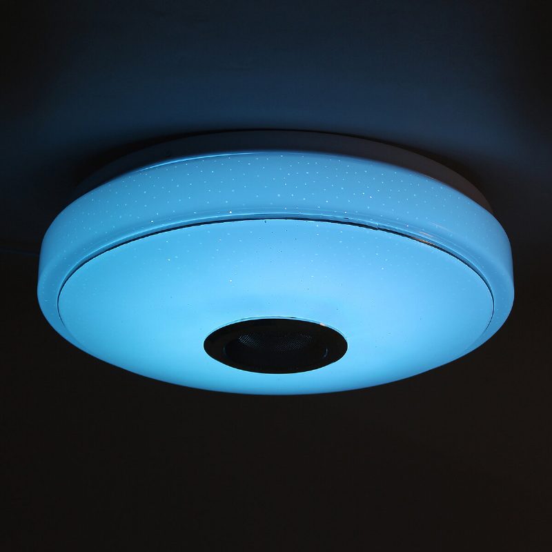 33cm 100w Bluetooth Wifi Led Mennyezeti Lámpa Rgb Zenei Hangszóró Szabályozható App Távirányító 110-245v