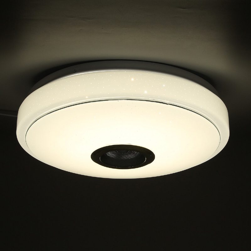 33cm 100w Bluetooth Wifi Led Mennyezeti Lámpa Rgb Zenei Hangszóró Szabályozható App Távirányító 110-245v
