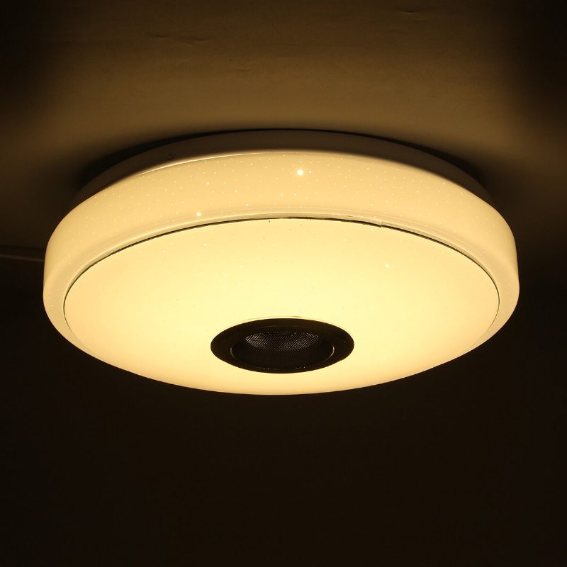 33cm 100w Bluetooth Wifi Led Mennyezeti Lámpa Rgb Zenei Hangszóró Szabályozható App Távirányító 110-245v