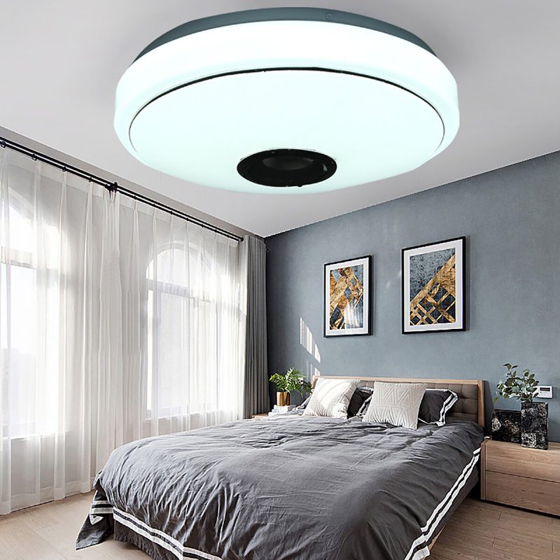 33cm 36w Bluetooth Music Led Mennyezeti Lámpa Rgb Star Sztereó Hangszóró Távirányítóval Ac170-265v/85-265v
