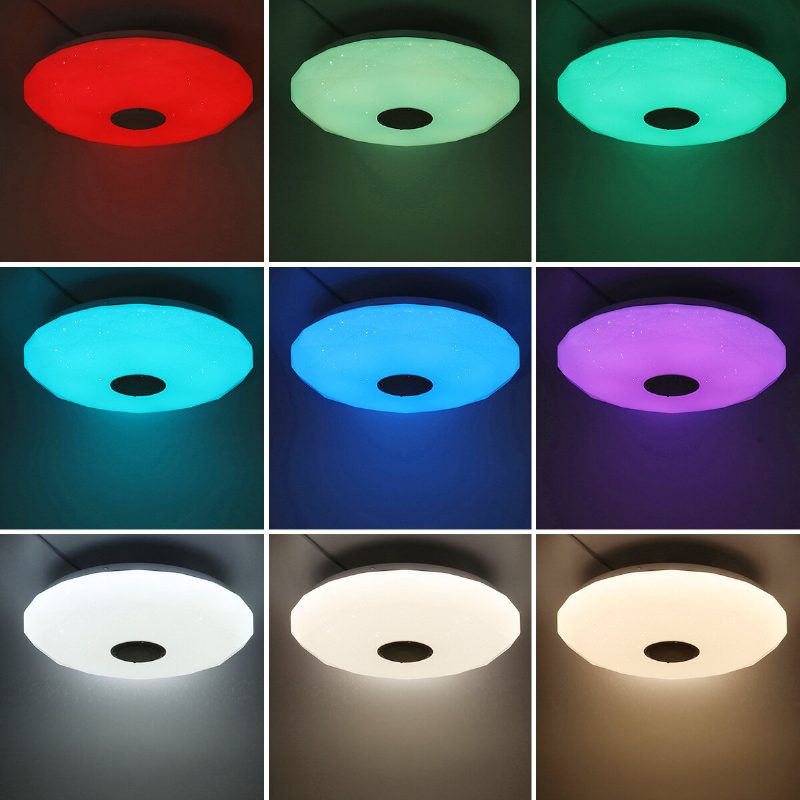 33cm/40cm 36w Led Rgb Music Smart Mennyezeti Lámpa Bluetooth App/távirányító Konyha Hálószoba Fürdőszoba 85-265v
